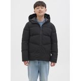 Jack & Jones - Global Hooded Puffer - Winterjas - Zwart - Junior
