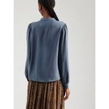 VERO MODA - VMEMMA - Blouse - Blauw - Lange Mouw - Gerecycled Materiaal