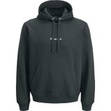 Pullovers - Donkergrijs Melange - Hoog Sluiten Kraag - Lange Mouwen - Gebreide Boord