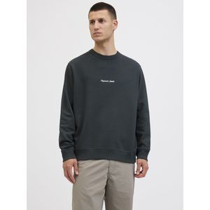 Sweater - Lichtgrijs - Katoen - Relaxte Pasvorm