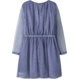 Jurken - Lange Mouwen Jurk - Met Knoop- en Lussluiting - Regular Fit - Glitter Detail