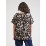 Blouse - Dierenprint - Gladde Stof - Normale Pasvorm - Kwartmouw