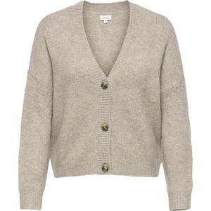 ONLY - CARMAKOMA CARZOEY - Vest - Dames - Gebreid - V-Hals - Lange Mouwen