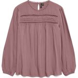 Vero Moda - DEBBIE - Blouse - Effen - Regular Fit - Lange Mouwen