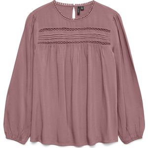 VERO MODA Vmdebbie Ls Pleat Top WVN Ga Noos, Nostalgia Rose, S