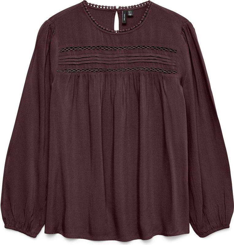 Vero Moda - DEBBIE - Blouse - Regular Fit - Lange Mouwen - Pure Viscose