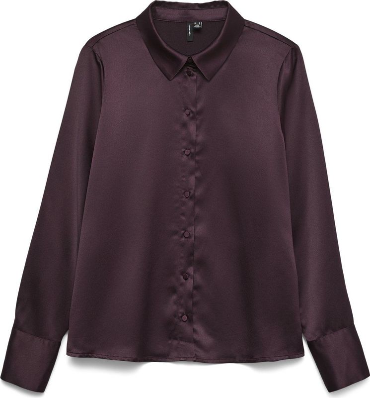 Vero Moda - Vmmerle Ls Shirt Wvn Ga Noos - Blouse - Winetasting