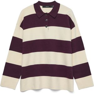 Vero Moda - Vmsaba Poloneck LS Pullover - Coltrui - Wit - Lange Mouwen