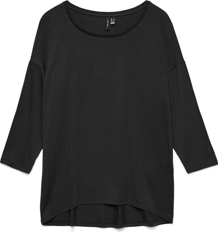 Basic Top - O-hals - 3/4 Mouwen - Regular Fit