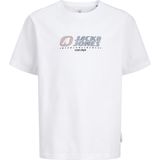 JACK & JONES JUNIOR - T-shirt - Wit - Korte Mouwen - Ronde Hals