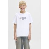 JACK & JONES JUNIOR - T-shirt - Wit - Korte Mouwen - Ronde Hals