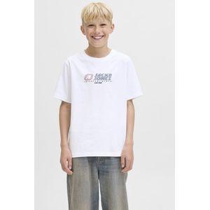JACK & JONES JUNIOR - T-shirt - Wit - Korte Mouwen - Ronde Hals