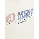 Jack & Jones - JCOTIER FRONT PRINT TEE SS CN SN JNR - T-shirt - Sweet Corn - Korte Mouwen