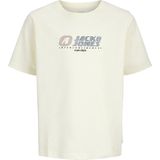 Jack & Jones - JCOTIER FRONT PRINT TEE SS CN SN JNR - T-shirt - Sweet Corn - Korte Mouwen