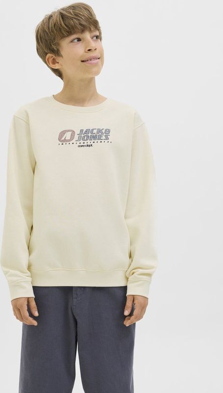 Jack and Jones Junior - Sweatshirt - Blauw - 70% Katoen, 30% Polyester