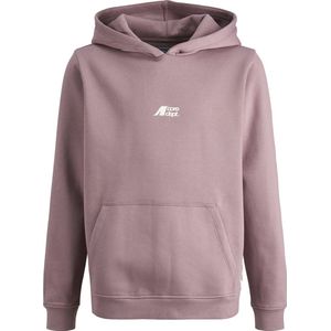 JACK & JONES Junior Jcotier Print Sweat Hood Jnr, Grape Shake, 128