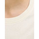 Jack & Jones - JORINWOOD BLOCK BRAND TEE - T-shirt - Antique white - Korte Mouwen