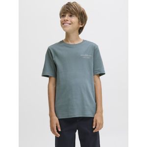 Jack & Jones - Shirt - Duifblauw - Jersey - Ronde Hals