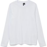 Longsleeve - Bright White - 100% Katoen
