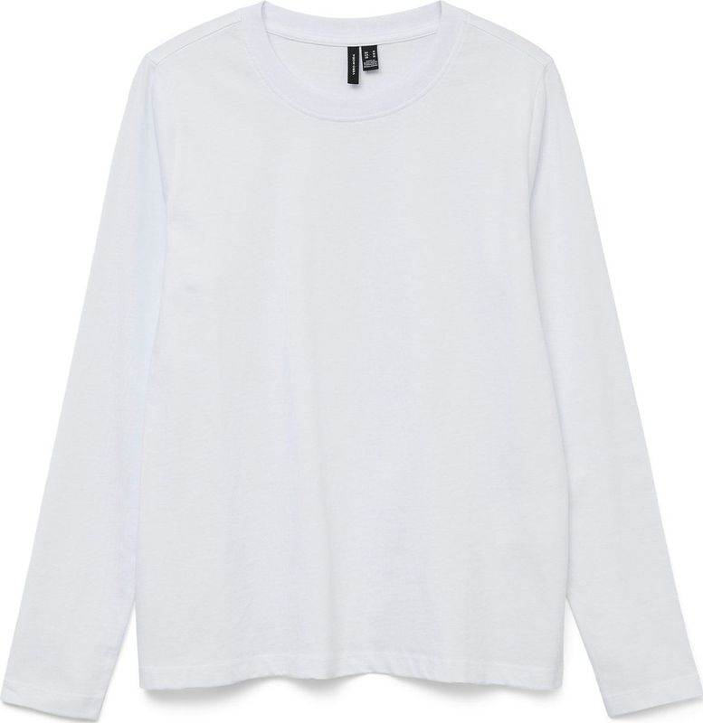 Longsleeve - Bright White - 100% Katoen