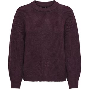 Onlmilouz Ls Rib Pullover KNT Nca, decadent chocolade, 3XL