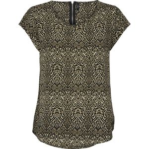 ONLY - Onlvic Ss AOP Noos Ptm - T-shirt - Blauw - Korte Mouwen