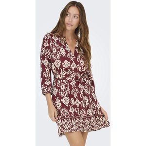ONLY - ONLANTONIA - Jurk - Karmijnrood - Kort/mini
