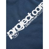 JACK&JONES - JCOUNION PRINT SWEAT HOOD JNR - Blauw - Hoodie - Jongens