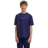 Jack & Jones - JORNORREBRO EMB TEE SS CN NOOS JNR - T-shirt - Ocean cavern - Korte Mouwen