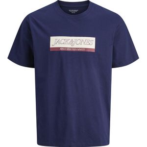 Jack & Jones - JORINWOOD BLOCK BRAND TEE - T-shirt - Ocean cavern - Korte Mouwen