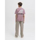 JACK&JONES - JCOTIER BACK PRINT TEE SS CREW NEC JNR - T-shirt - Paars