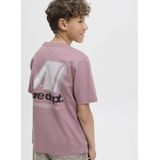JACK&JONES - JCOTIER BACK PRINT TEE SS CREW NEC JNR - T-shirt - Paars