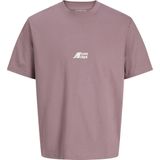JACK&JONES - JCOTIER BACK PRINT TEE SS CREW NEC JNR - T-shirt - Paars