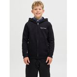 Jack & Jones Junior - Norrebro - Sweatvest - Zwart/Wit