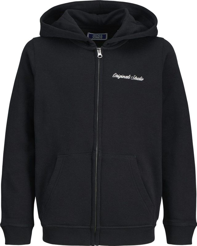 Jack & Jones Junior - Norrebro - Sweatvest - Zwart/Wit