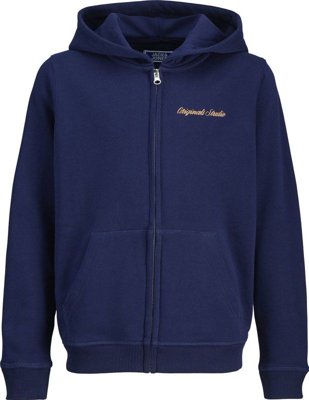 JACK & JONES JUNIOR - Sweatvest - Met Capuchon - Zwart