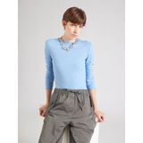 ONLY - ONLEMMA - T-shirt - Hemelsblauw - Slanke Pasvorm - Lange Mouw