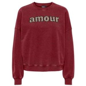 Only - Onllinda Life - Trui - Cabernet - Amour Print