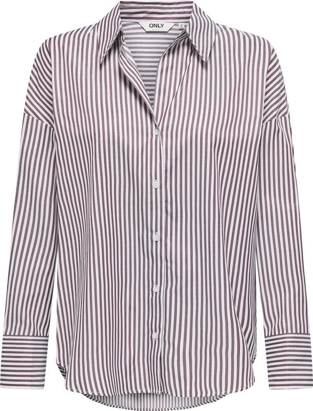 Only - Onloregon Solo Shirt - Blouse - Winetasting - Regular Fit - Lange Mouwen
