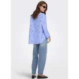 Only - Blouse - Moonlight Blue - Polyester/Katoen - Regular Fit