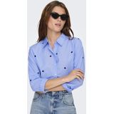 Only - Blouse - Moonlight Blue - Polyester/Katoen - Regular Fit
