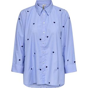 Only - Blouse - Moonlight Blue - Polyester/Katoen - Regular Fit