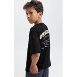 Jack & Jones Junior - T-shirt - Zwart - Korte Mouwen - Ronde Hals