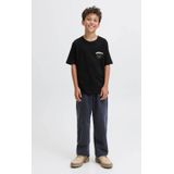 Jack & Jones Junior - T-shirt - Zwart - Korte Mouwen - Ronde Hals