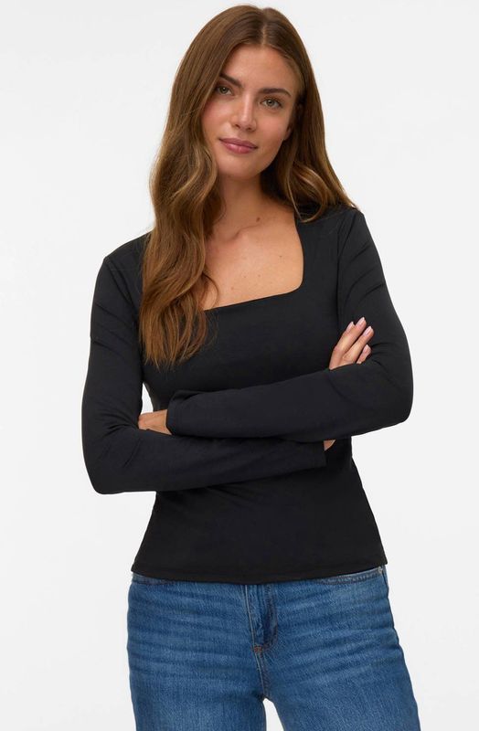Vmmillion - Top - Lange Mouwen - Regular Fit - Vierkante Hals
