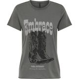 Katoen - T-shirt - O-hals - Korte Mouwen - Regular Fit