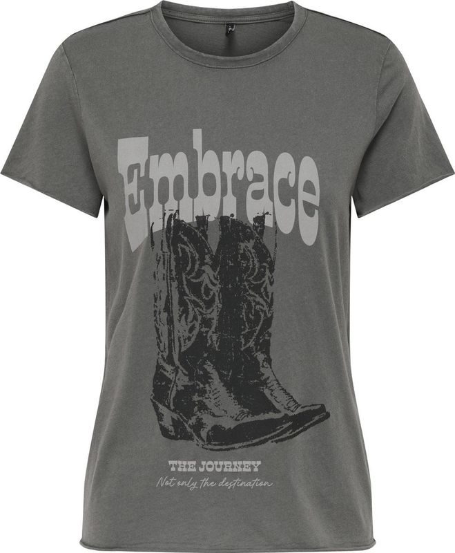 Katoen - T-shirt - O-hals - Korte Mouwen - Regular Fit