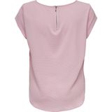 Onlvic - Top - O-hals - Korte Mouwen - Regular Fit - Ritssluiting - Langer Aan De Achterkant