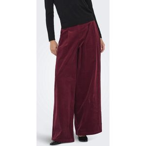Onlsvea - Wide Leg Fit - Ribfluwelen Broek - High Waist - Enkel Lengte