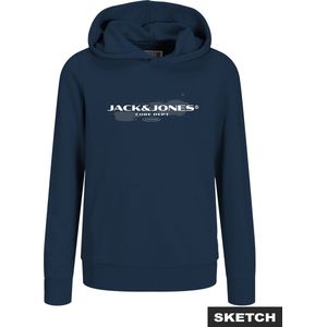 JACK & JONES JUNIOR - Hoodie - Blauw - 100% Katoen